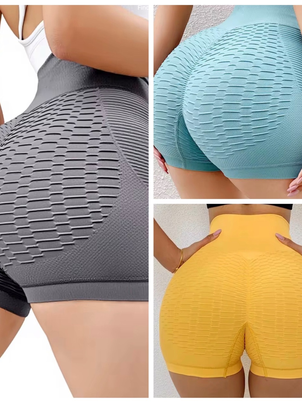 🧘♂️3/$12 pair of Yoga🧘♂️Exercise High-Waist - yoga shorts Burgundy.Gray, Black - Picture 6 of 13